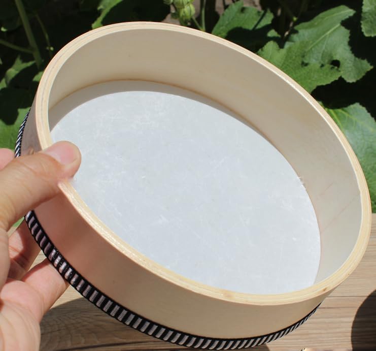 mocrcrel 10 Inch 8 Inch 6 Inch Wood Drum Musical Educational Percussion Instrument Wooden Frame Drum for Home Party Supplies - Image 4